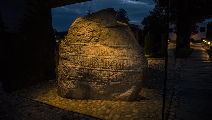 Visit the Viking rune stones in Jelling, a UNESCO world heritage site