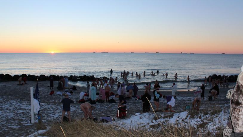 The annualSkagen Winter Swimming Festival takes place in late January