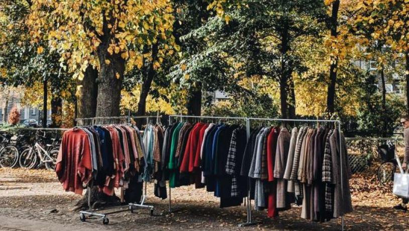 Flohmarkt im Herbst in Nørrebro (Kopenhagen)