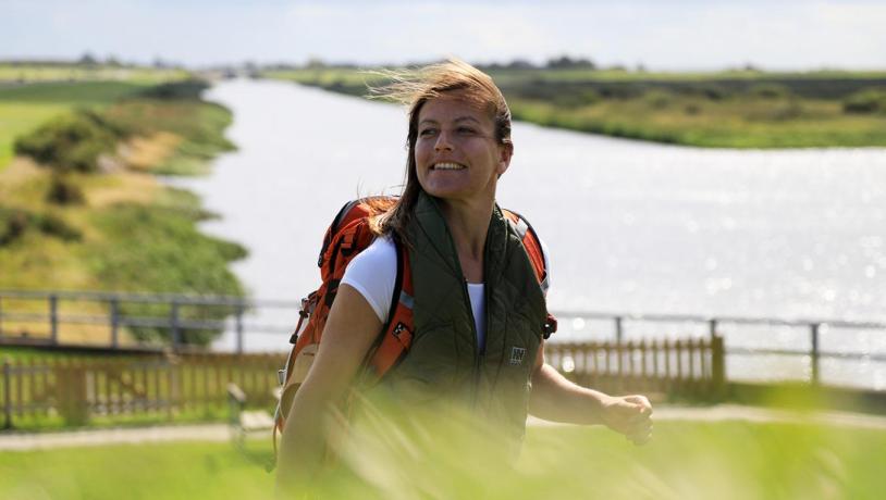 Wandern in der Tøndermarsch an der Süddänischen Nordsee