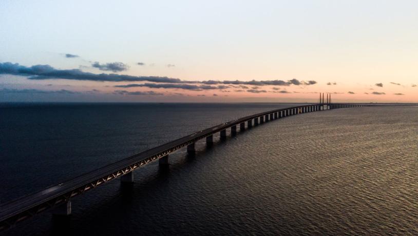 Die Øresundbrücke zwischen Dänemark und Schweden