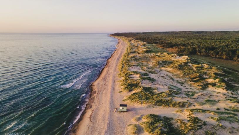 Strand von Tisvilde im Abendlicht, Dänemark