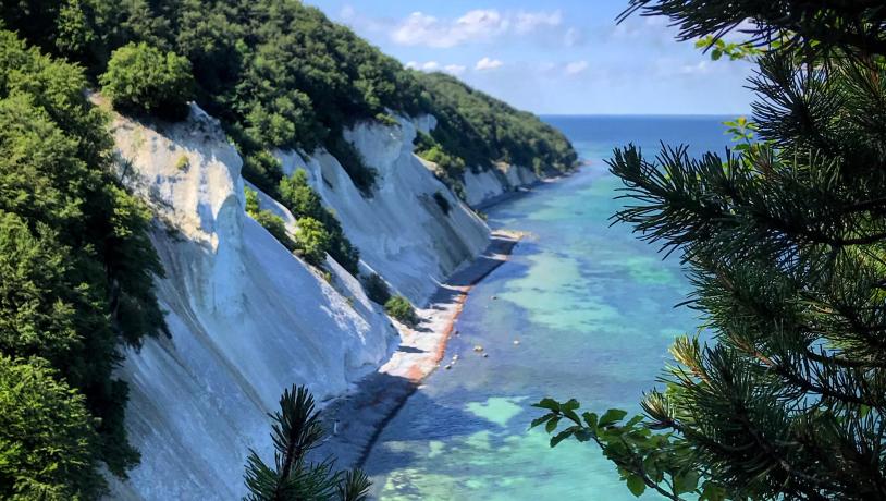 Møns klint i sydsjælland i Danmark