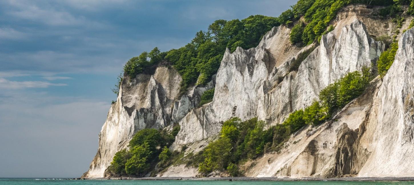 Kreidefelsen Møns Klint in Südseeland an der Dänischen Ostsee