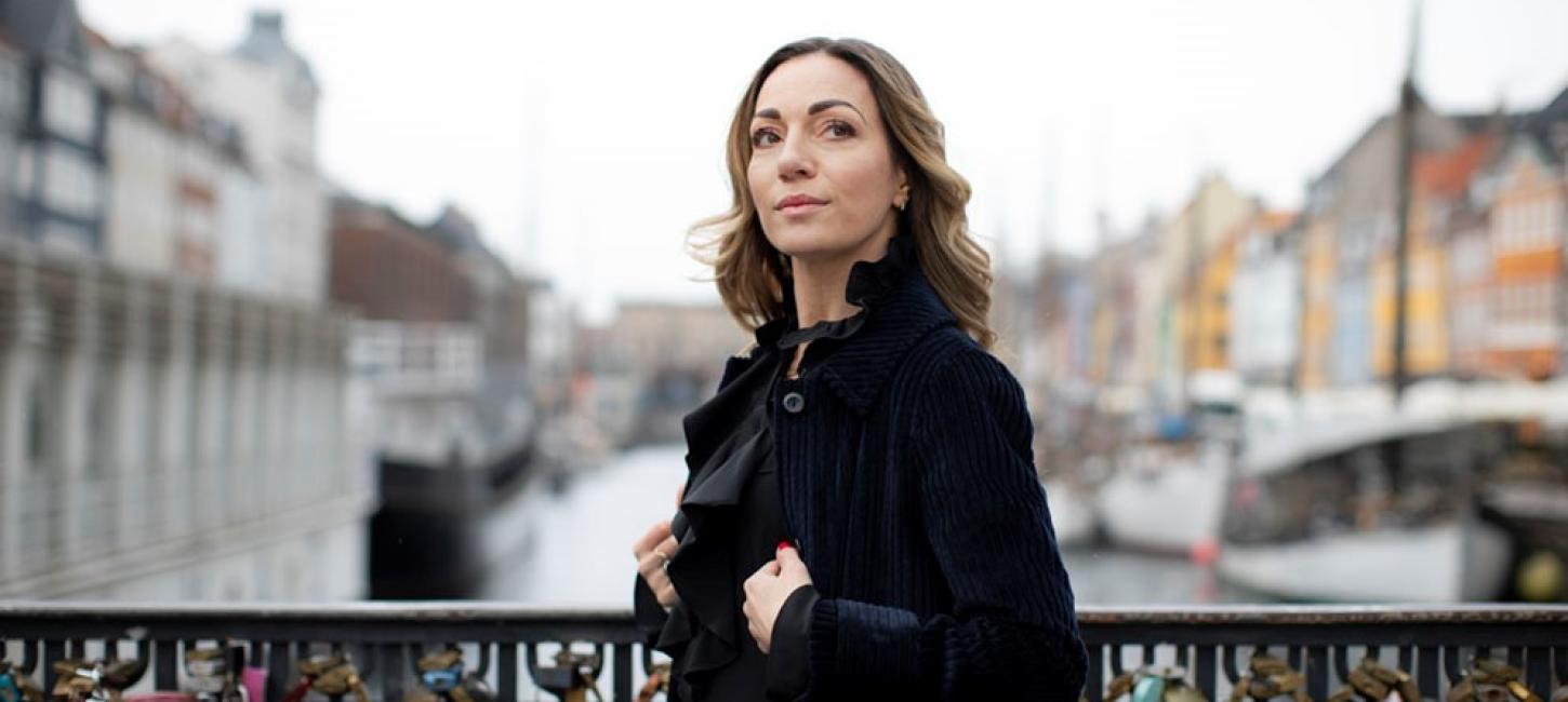Krimiautorin Katrine Engberg in Kopenhagen