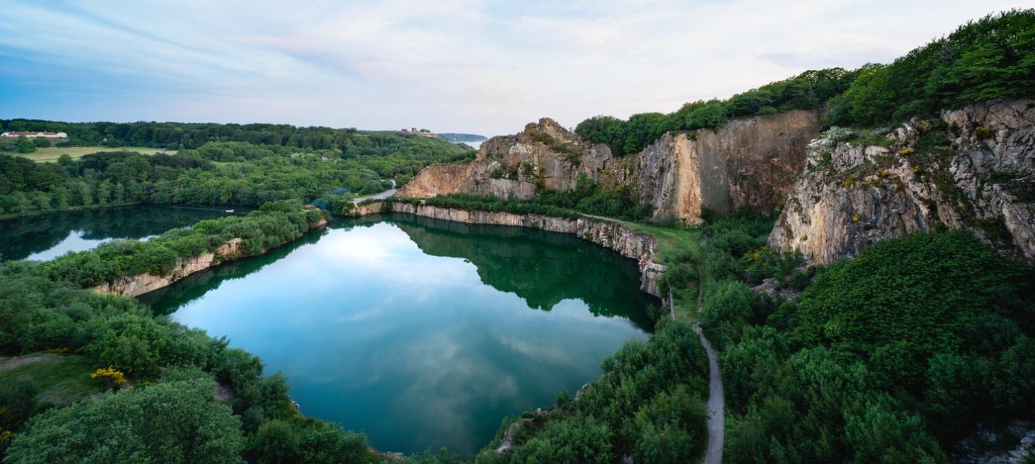 Der Opalsee auf Bornholm in der Dänischen Ostsee
