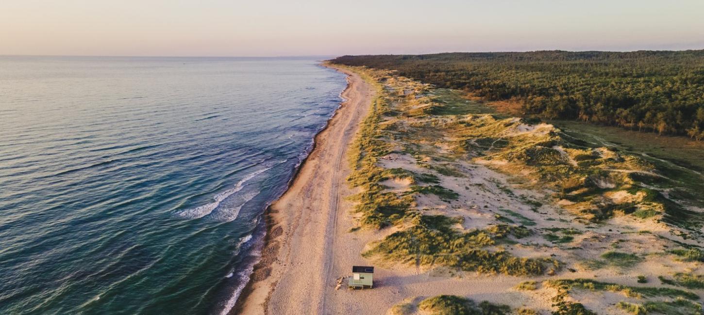 Strand von Tisvilde im Abendlicht, Dänemark
