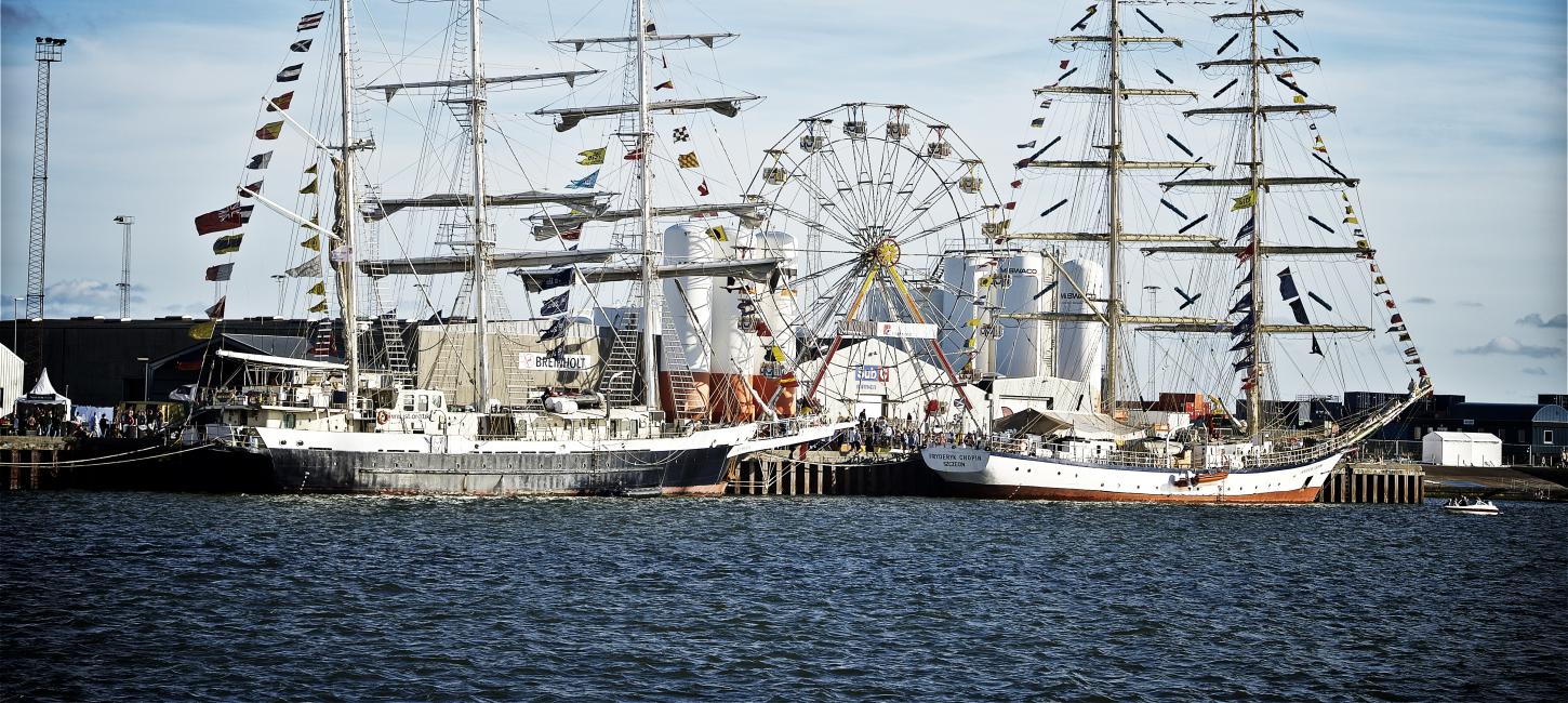 Bild von einem Hafenfest in Esbjerg