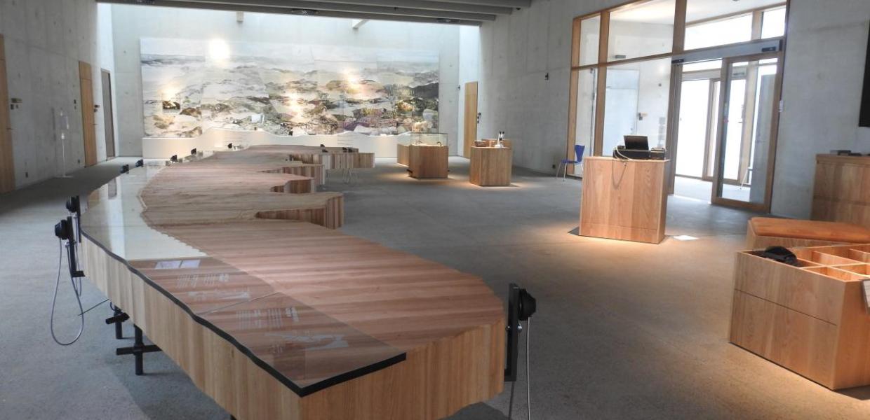 Bild von der Ausstellung im Besucherzentrum Thy Nationalpark