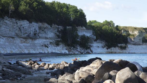 Stevns Klint in South Zealand, Denmark