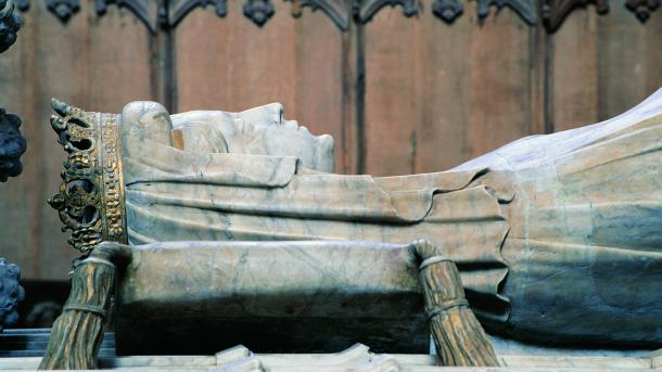 The tomb of Queen Margrethe I of Denmark in the UNESCO world heritage site, Roskilde Cathedral.