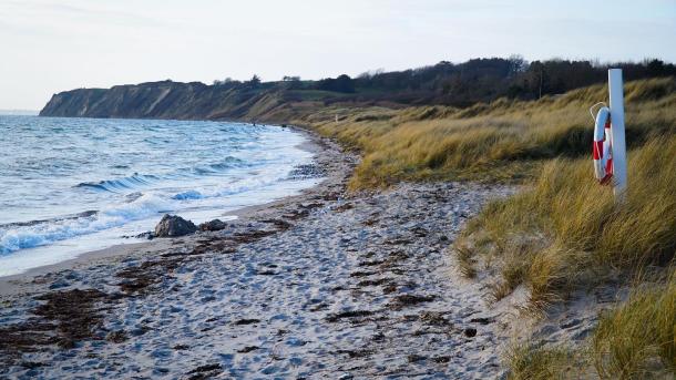 Ristinge Beach on the island Langeland in Denmark
