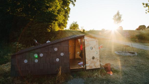 One of the many design shelters in the South Fyn Archipelago