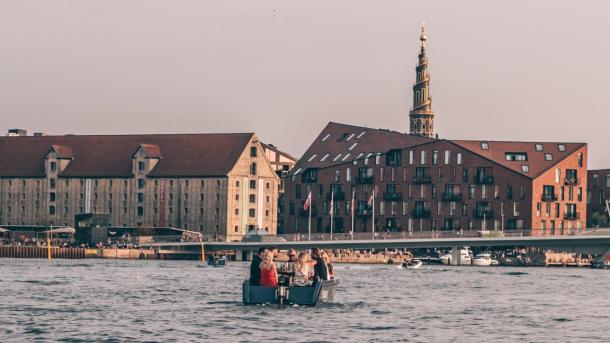 Goboat cruising around in Copenhagen's harbour