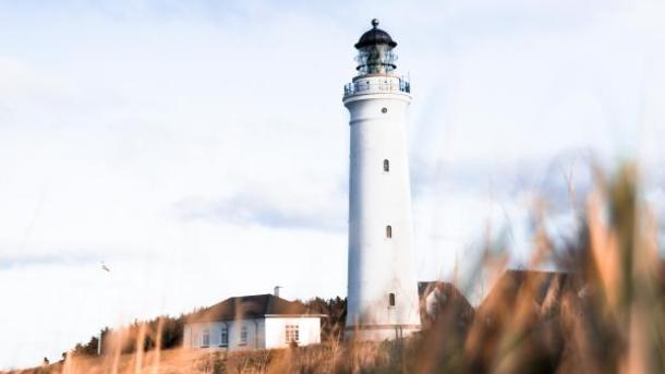 Leuchtturm Hirtshals im dänischen Nortjütland