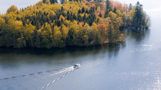 Silkeborg lake district in Denmark