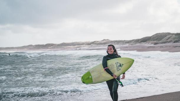 Vahine from Cold Hawaii Surf Center at the coast of Klitmøller, Denmark