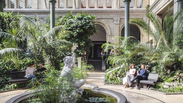 Winter garden of Glyptoteket in central Copenhagen