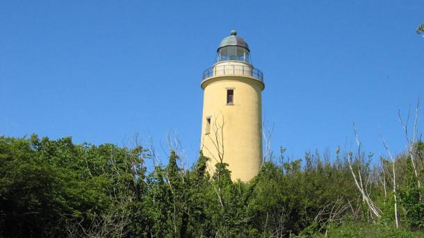 Sejerø Lighthouse on island in West Zealand, Denmark