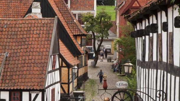 Den Gamle By (old town museum) in Aarhus, Denmark