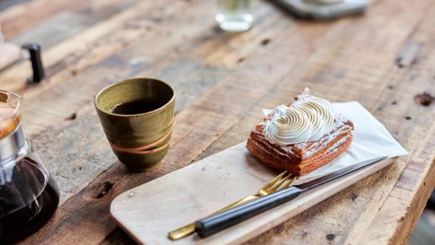 Coffee and cake in Aalborg, Denmark's fourth biggest city in North Jutland