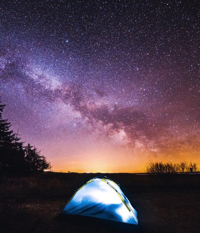 Sleeping under the stars in Thy National Park