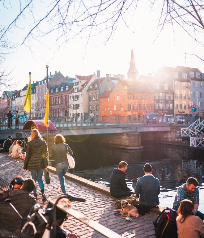 The canal atmosphere of Christianshavn, Copenhagen