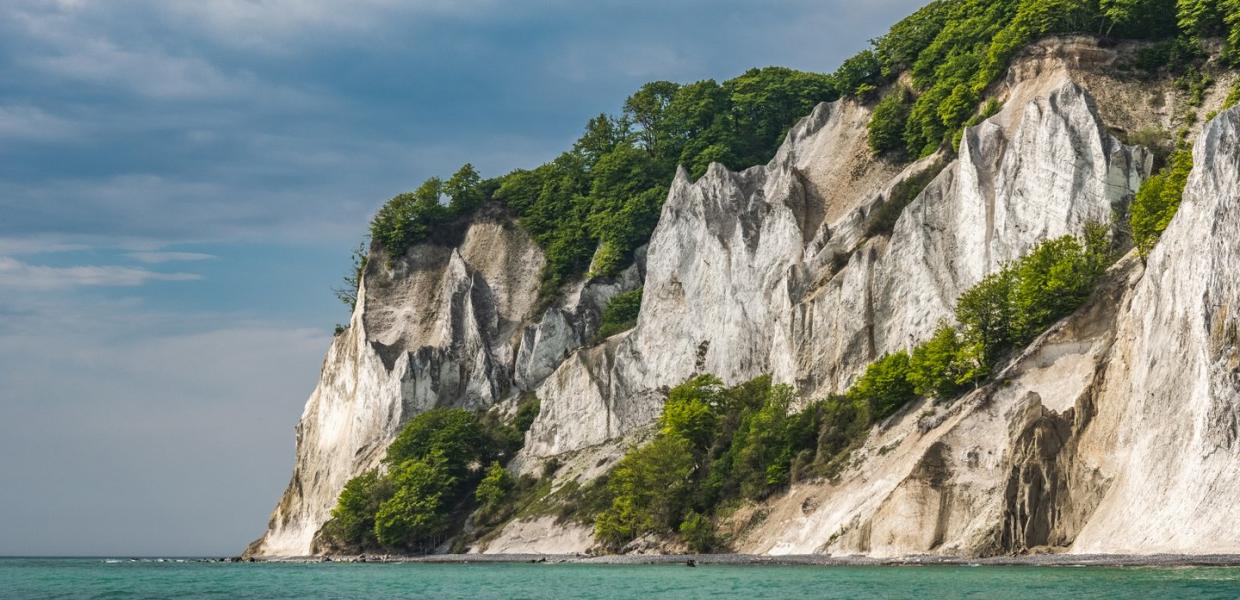 Kreidefelsen Møns Klint in Südseeland an der Dänischen Ostsee