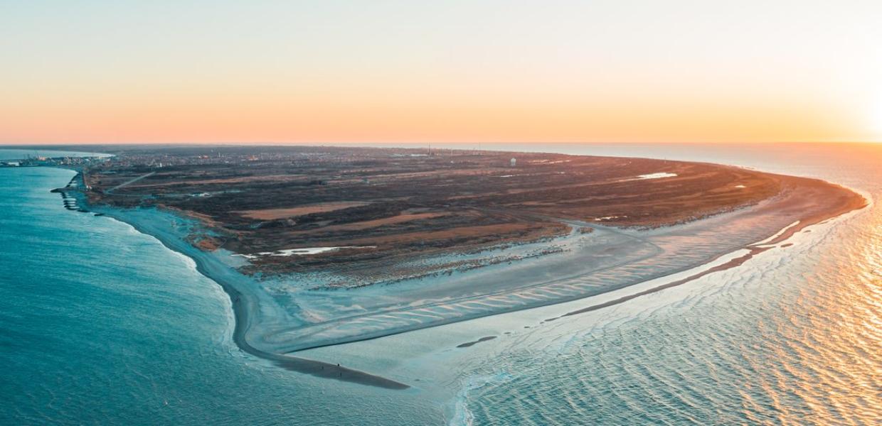 Die Spitze von Dänemark Grenen in Skagen in Nordjütland