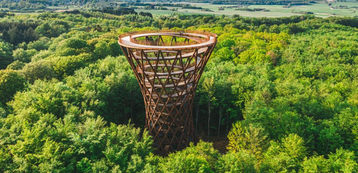 Forest Tower Camp Adventure near Haslev, South Zealand, Denmark