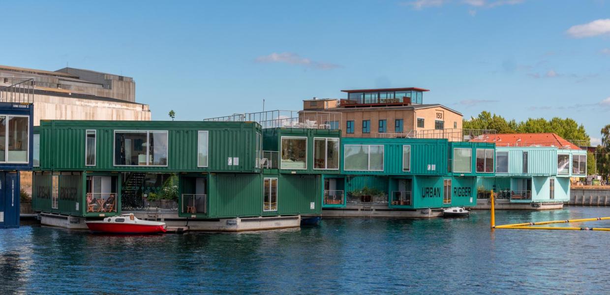 Urban Rigger is a floating student housing designed by Bjarke Ingels.