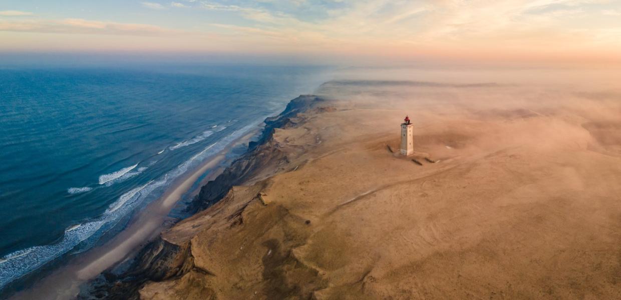 Rubjerg Knude Lighthouse on the cliffs of North Jutland