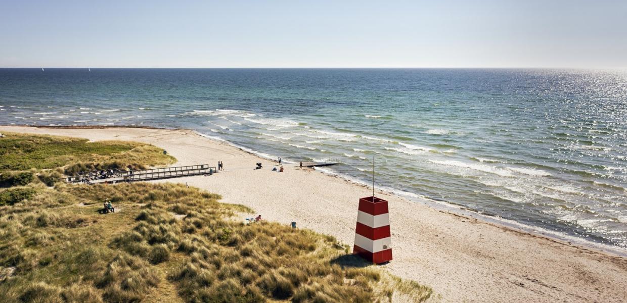 Grenå strand nær Aarhus
