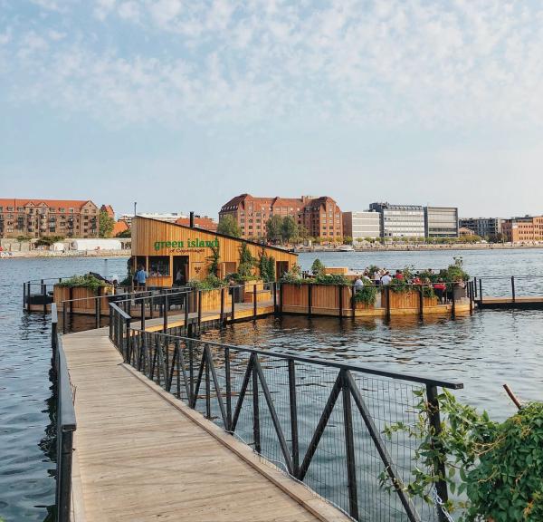 The sustainable and floating Green Island in Copenhagen harbour