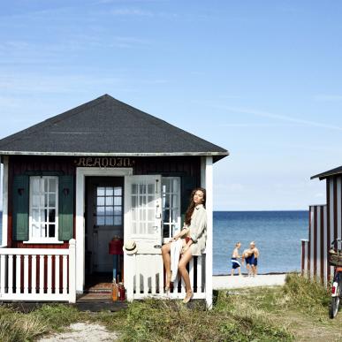 Kleines Badehaus am Ærøskøbing Strand in  Ærø