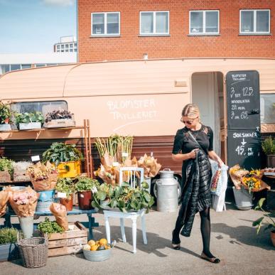 Street-Food-Markt Storms in Odense auf Fünen