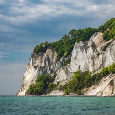 Kreidefelsen Møns Klint in Südseeland an der Dänischen Ostsee