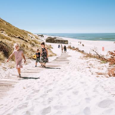 Kids on Søndervig Beach