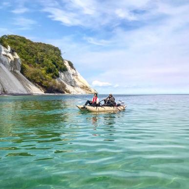 Fishing at Møns Klint