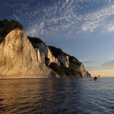 Kayaking at Møns Klint