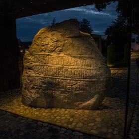 Visit the Viking rune stones in Jelling, a UNESCO world heritage site