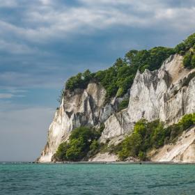 Kreidefelsen Møns Klint in Südseeland an der Dänischen Ostsee