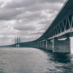 The Øresund Bridge connects Denmark and Sweden