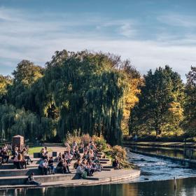 Munke Mose-Park in Odense auf der dänischen Ostseeinsel Fünen