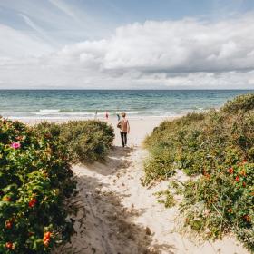 Ostseestrand von Tisvildeleje an der Dänischen Riviera in Nordseeland