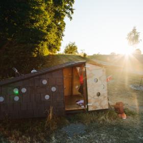 One of the many design shelters in the South Fyn Archipelago