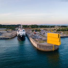 The harbour bath at Halsskov Havn near Karrebæksminde, West Zealand