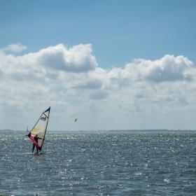 Wind surfing in Lysnæs, North Zealand