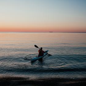 Kayak on the water, Heart of Jutland