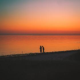 Sunset in West Zealand